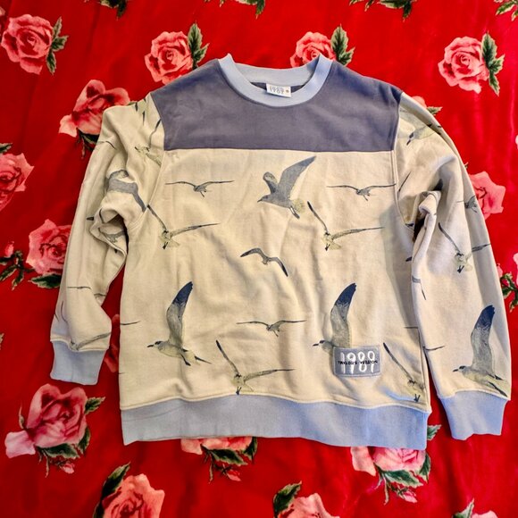 Taylor Swift 1989 (Taylor’s Version) Seagull Crewneck Sweatshirt Blue/Beige M - Picture 3 of 11